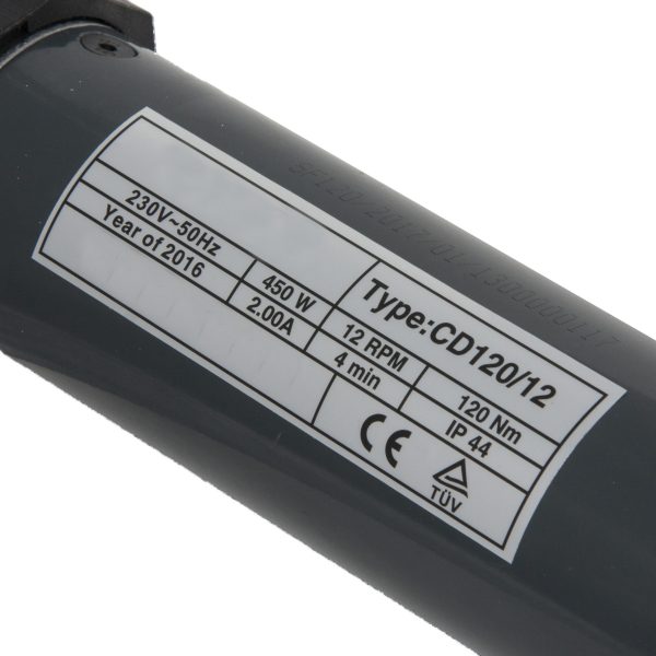 Ηλεκτρικό Μοτερ Ρολού Σωληνωτό Απλό Φ70 120Nm - 240kg - Image 3