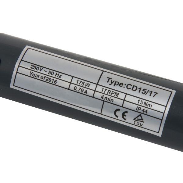 Ηλεκτρικό Μοτερ Ρολού Σωληνωτό Απλό Φ60 15Nm - 25kg - Image 3